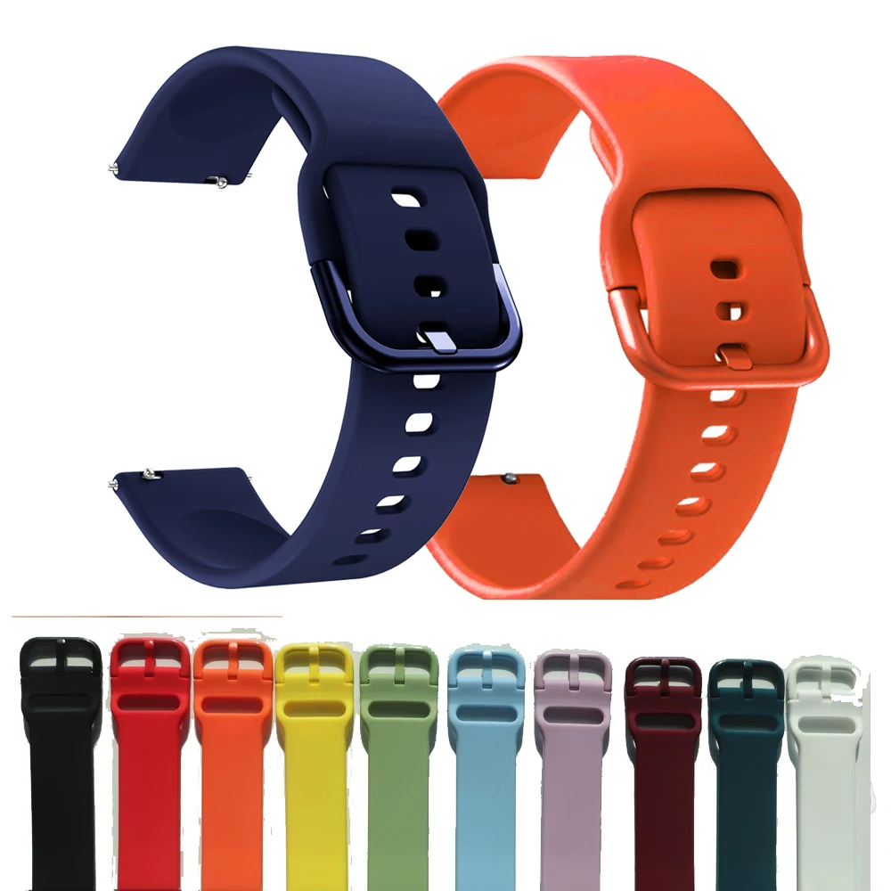 Para Amazfit Bip 3 Pro/S Lite/U Pro/GTR 42mm Correa 20mm Correa de silicona para Amazfit GTS 4 2 Mini 2E 3 pulsera