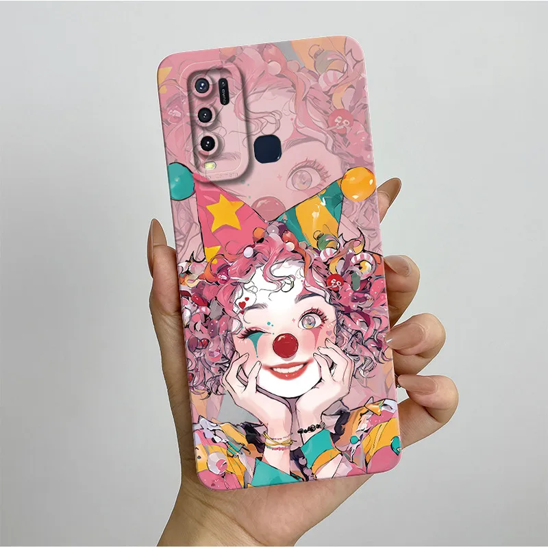 Para Vivo Y50 Y30 Y30i funda de teléfono moda estilo estético suave silicona líquida a prueba de golpes Fundas protectoras traseras antideslizantes - imagen 5