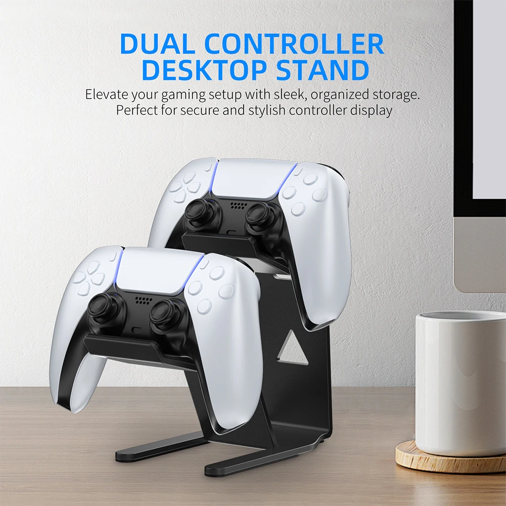Soporte para controlador de juego, soporte para controlador de mando de juegos que ahorra espacio, estante de almacenamiento Universal para accesorios de juego PS5/PS4 - imagen 3