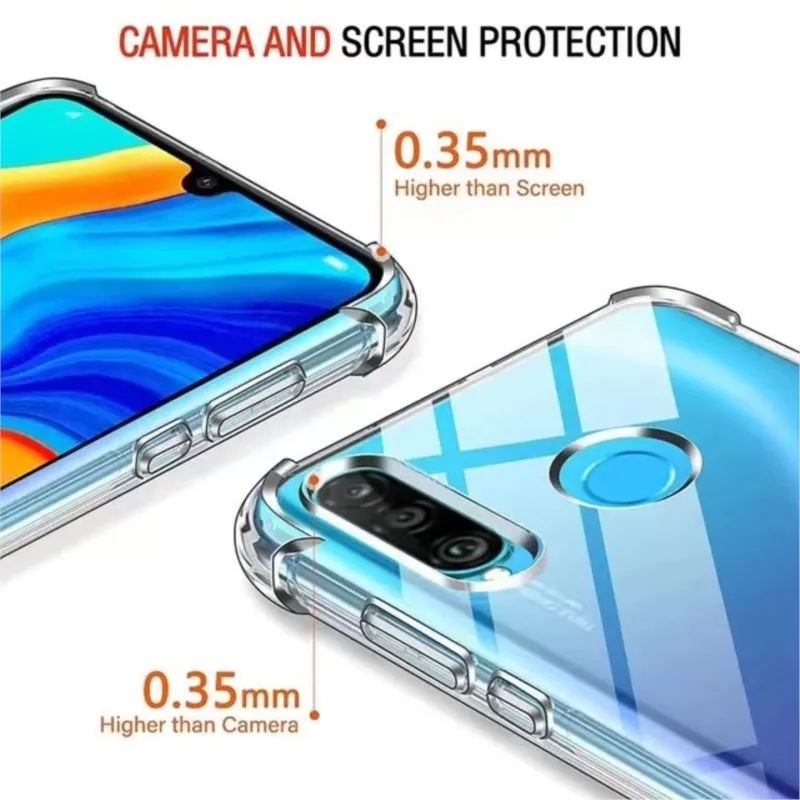 Funda transparente con bolsa de aire de 1,5 MM de espesor para Huawei P30 lite P40 lite E Y6 Y7 Y9 Prime 2019 Y6P Y7P Y8S P Smart 2019 P Smart Z Funda - imagen 5