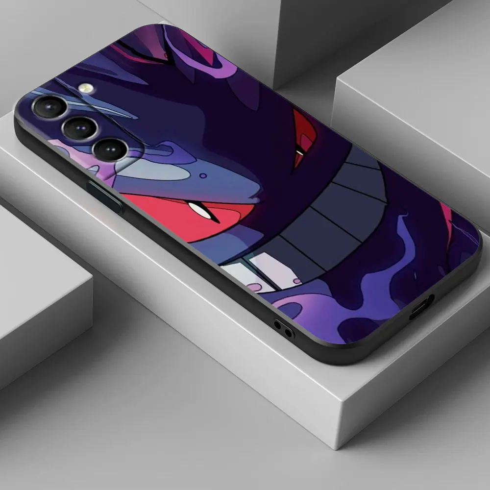Funda suave Ghost Pokemons Gengar S25 para Samsung Galaxy S24 S23 S20 S21 FE S22 S25 Ultra 5G S10 Plus Note 10 20 funda negra para teléfono - imagen 5