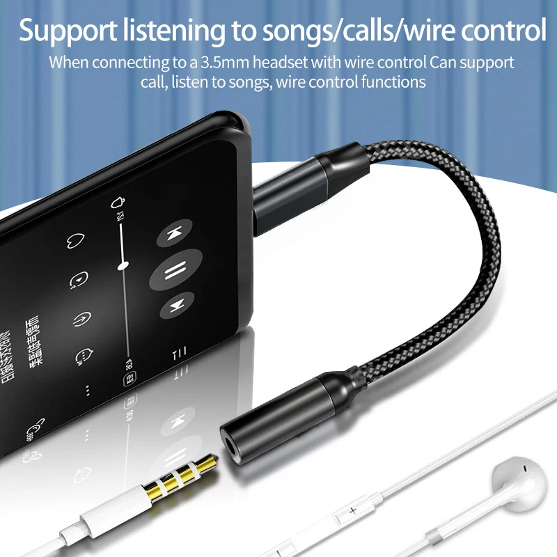 Adaptador USB tipo C a 3,5 Jack para auriculares USB-C 3,5 convertidor de Cable de Audio de 5mm para IPhone 15 15 Pro MAX Samsung Galaxy Huawei Xiaomi - imagen 3
