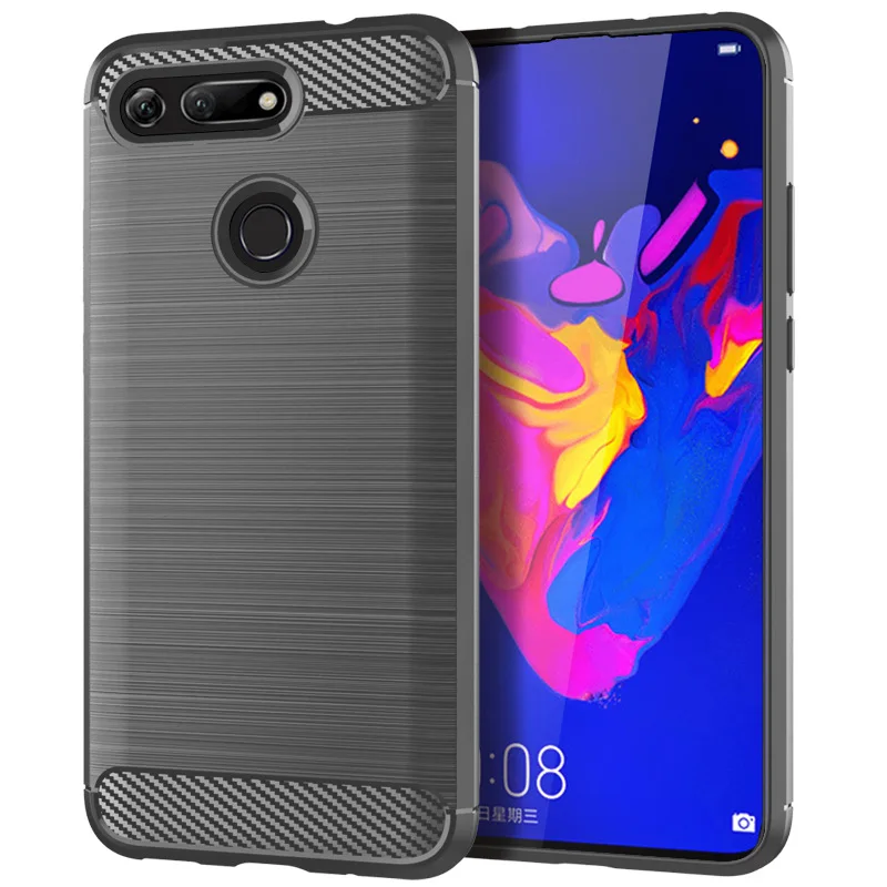 Funda de teléfono para Honor View 20, funda de fibra de carbono a prueba de golpes para honor v20 Huawey, funda protectora trasera completa, Fundas - imagen 4