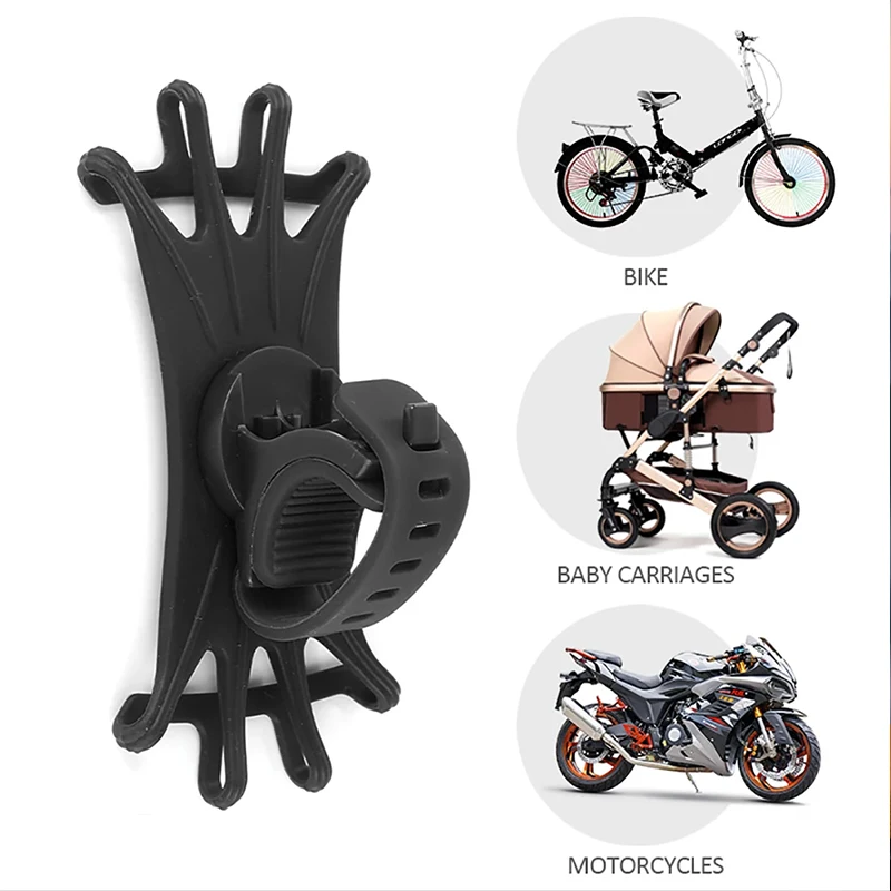 360 °   Soporte para teléfono extraíble Soporte universal para teléfono para bicicleta, motocicleta, scooter Soporte para teléfono para teléfonos inteligentes de 4 "a 7" - imagen 3