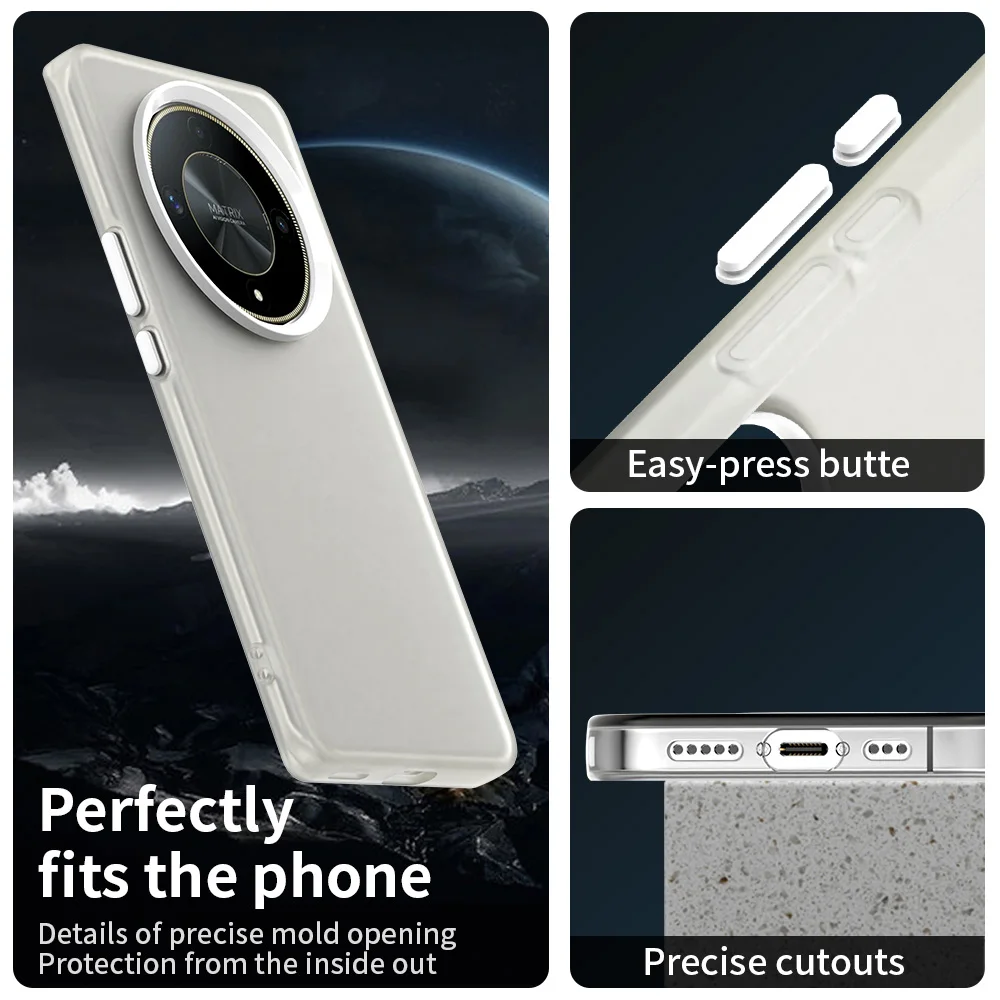 Funda esmerilada para Honor Magic 6 Lite, Funda Magic 6 Lite, Funda mate translúcida para PC, Color caramelo, parachoques para teléfono Magic 6 Lite - imagen 4