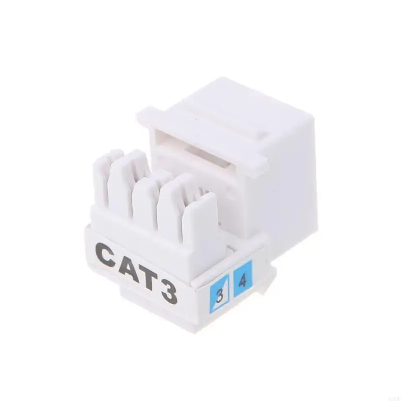 896f 10x Teléfono RJ11 Cat3 Módulo voz Adaptador Extensor teléfono Keystone - imagen 3