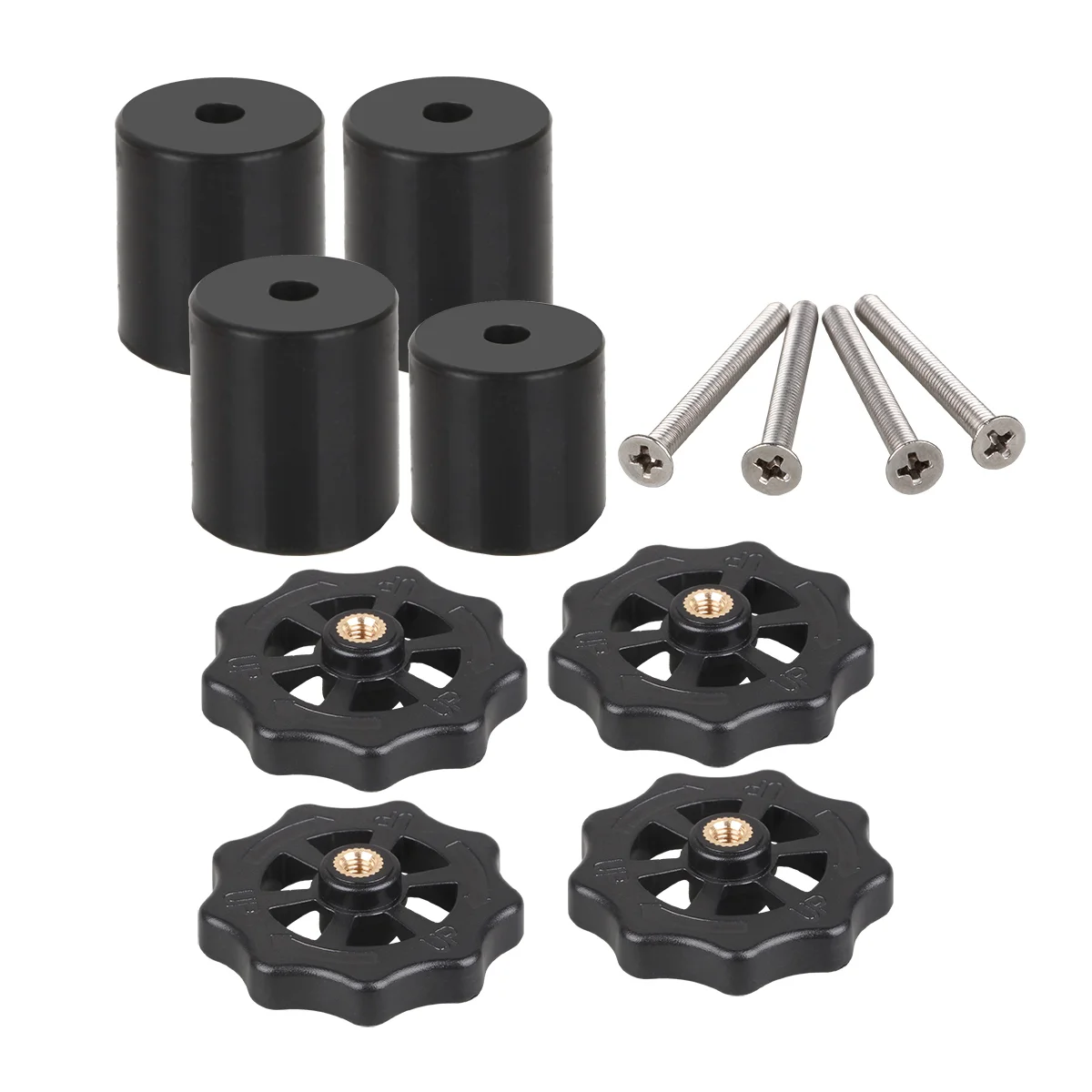 XCR-piezas de impresora 3D, 4 piezas, espaciador sólido de silicona de alta temperatura, columna niveladora de cama caliente para Creality Ender-3/3S/3Pro/3V2/CR-10 - imagen 5