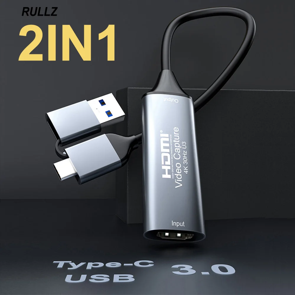 Ms2130 4K HDMI a tipo C USB 3,0 tarjeta de captura de vídeo 1080p Audio Video Grabber juego transmisión en vivo grabación para PS4 PS5 cámara PC - imagen 3