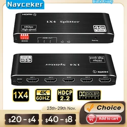 Divisor HDMI 2.0 4K 60Hz 1x2 para Monitor y TV