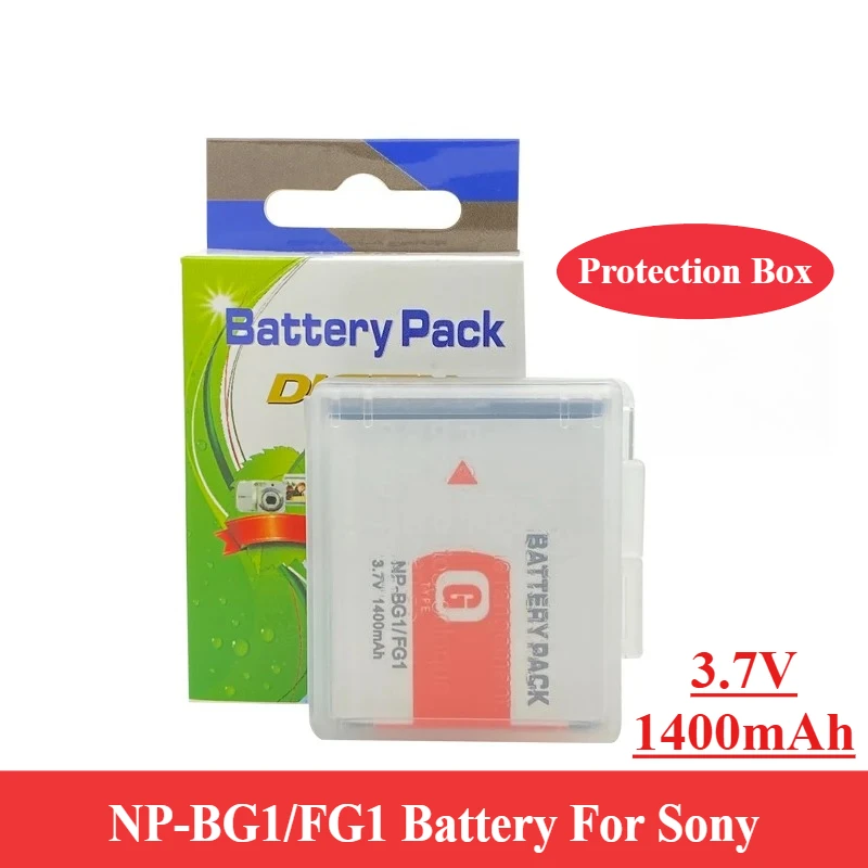 3,7 V 1400mah NP-BG1/FG1 batería FG1 DSC T20 T100 HX30 W120 W125 W130 W150 W170 W200 W210 W220 W230 W290 baterías digitales