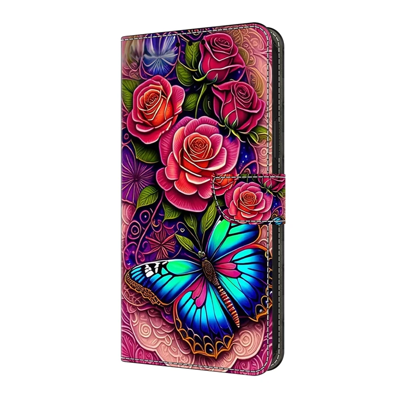 Funda de cuero con tapa para Xiaomi Redmi Note 13 5G, funda tipo billetera para Xiaomi Redmi Note 13 12 11 Pro 13Pro Plus 5G 11S - imagen 3