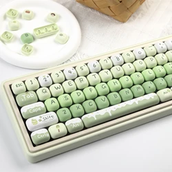 MOG Keycaps PBT Cherry para teclado mecánico, diseño de postre verde