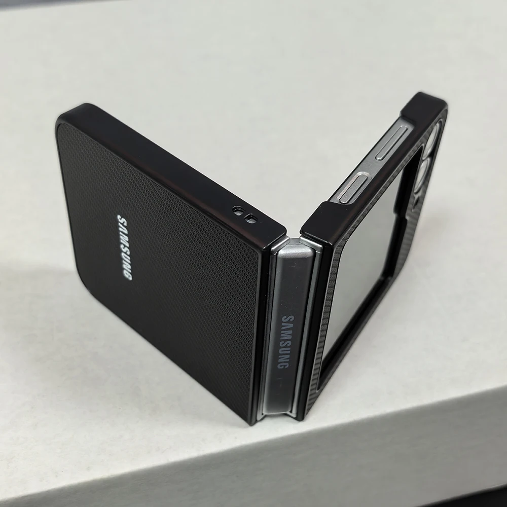 Para Samsung Galaxy Z Flip 3 4 5 6 7 funda acabado mate textura de patrón de fibra de carbono cubierta de teléfono a prueba de golpes - imagen 5