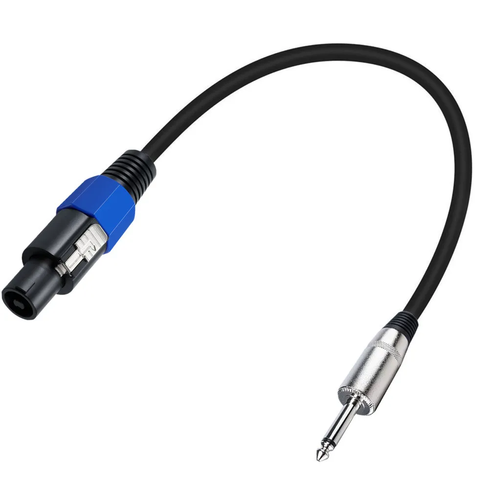 Cable de altavoz Speakon a 6,35mm, conector macho Speakon a 6,35 6,5 macho, Cable de altavoz TS para DJ/PA, conector Speak-on a enchufe TS 1/4 - imagen 4