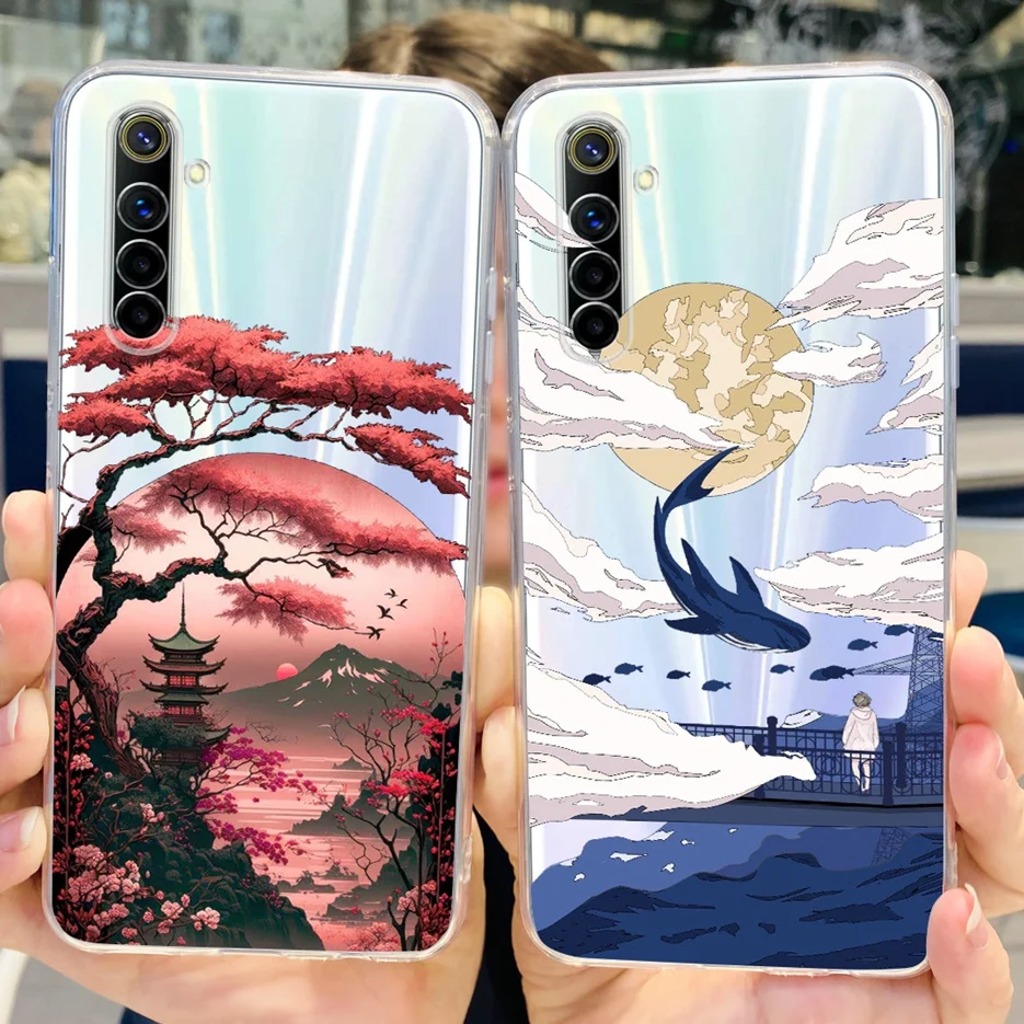 Funda de silicona blanda para Realme 6 Pro, carcasa trasera pintada Popular de lujo para Realme 6S 6i Realme6 Pro, Realme - imagen 2