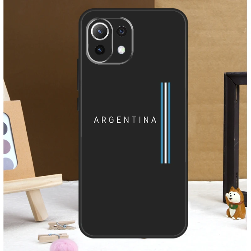 Funda con bandera de Argentina para POCO X6 Pro, M6, X5, X3 Pro, M5s, F3, F5, Xiaomi 14, 13, Ultra, 12 Lite, 11T, 12T, 13T Pro - imagen 2