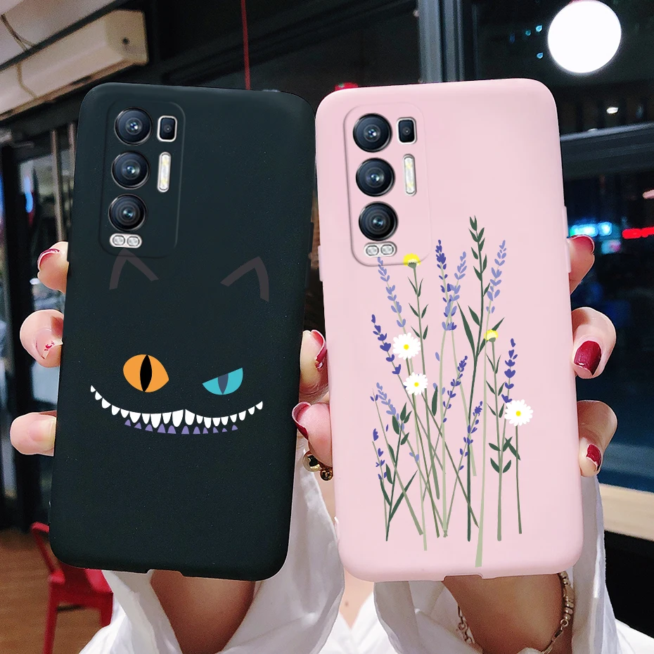 Para OPPO Find X3 Neo funda bonita de gato de dibujos animados funda trasera de silicona suave para OPPO Find X3 Neo X 3 X3Neo 5G CPH2207 6,55 ''fundas de teléfono - imagen 5