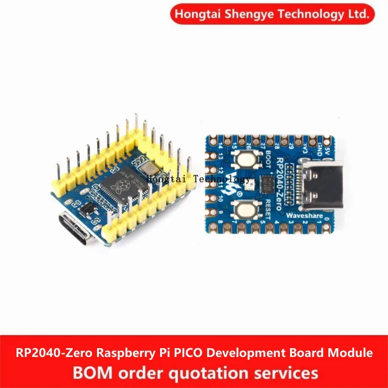 Microcontrolador Raspberry Pi Compatible con RP2040-Zero, módulo de placa de desarrollo PICO, procesador Dual Core Cortex M0, memoria Flash de 2MB