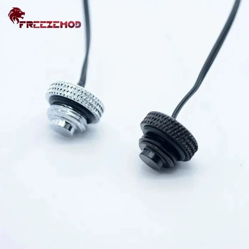 FREEZEMOD G1/4 enchufe sensor de temperatura enchufe impermeable metal XH2.54 interfaz terminal DT-CWC