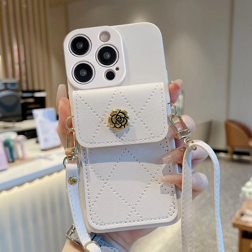Funda con cordón cruzado para Xiaomi Redmi Note 13 Pro Plus 12 11 10 9 8 Pro 11S 10S 9S 3D flor cartera tarjetero Correa cubierta - imagen 5