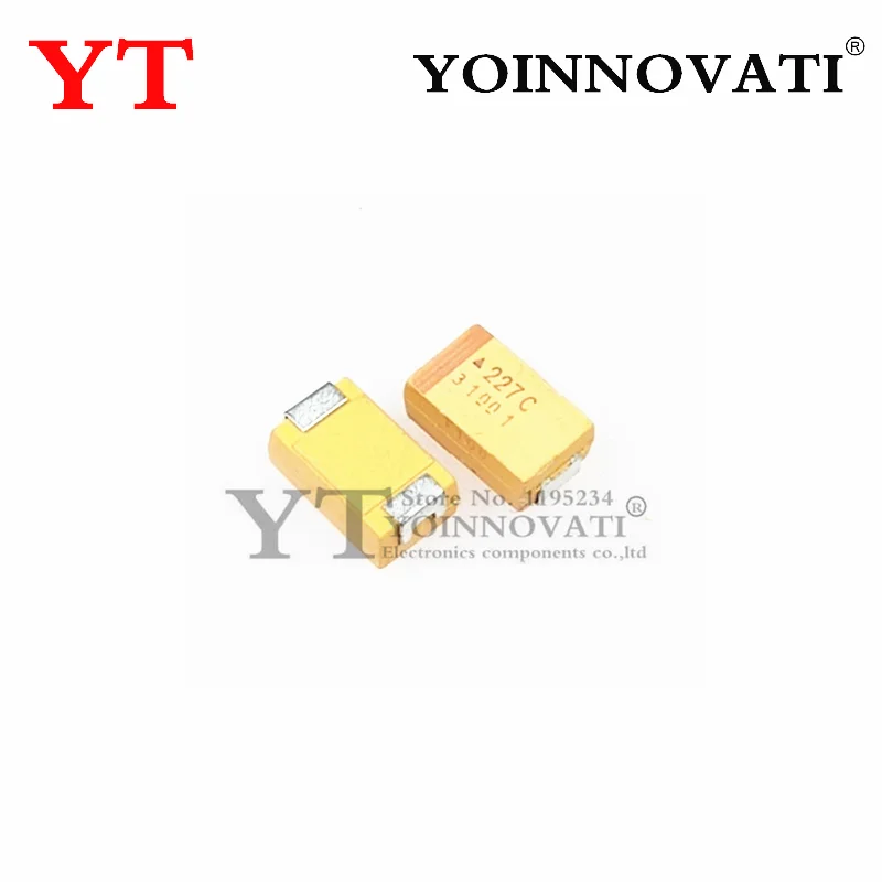 50 Uds D tipo SMD condensador de tantalio 6V 10V 16V 25V 35V 50V 10UF 22UF 100% New33UF 47UF 100UF 220UF 330UF 470UF - imagen 2