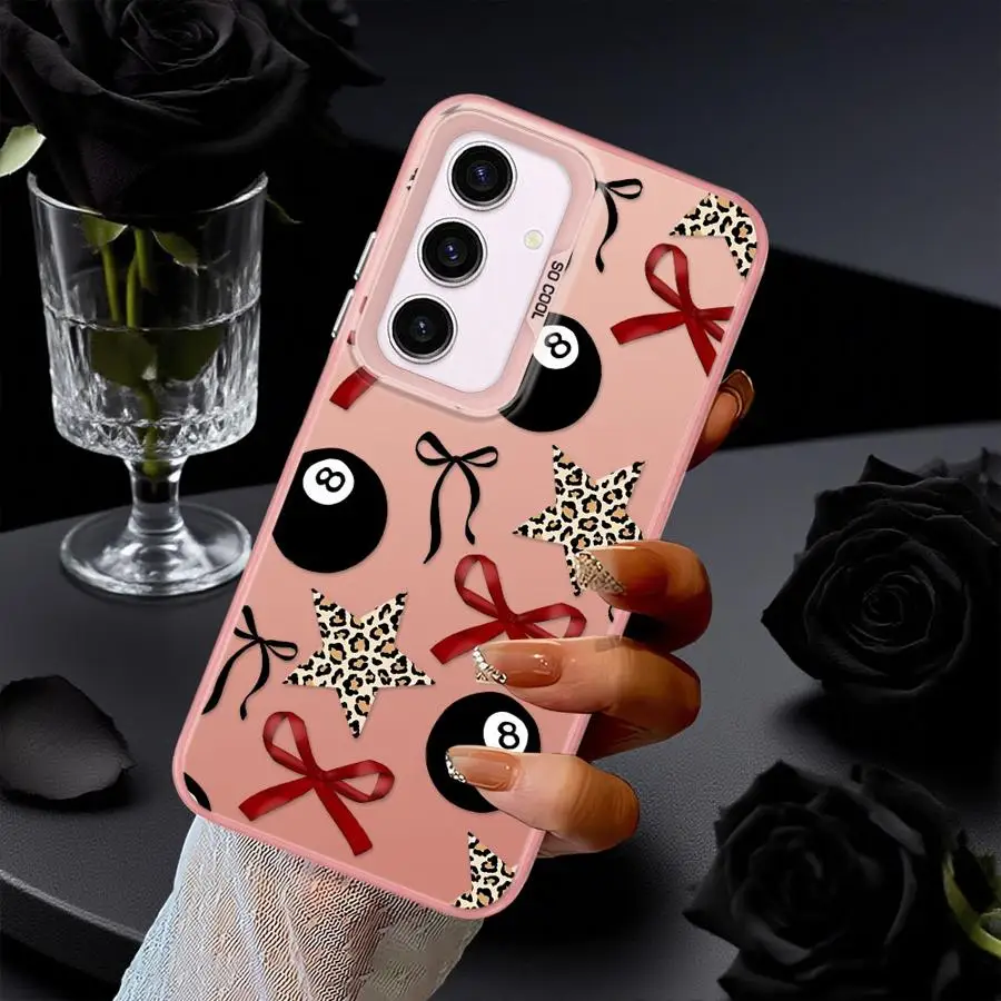 Funda trasera de teléfono para Xiaomi Poco X5 X3 NFC X3 Pro F4 C50 C51 F3 GT con estampado de leopardo y lazo de estrella - imagen 5