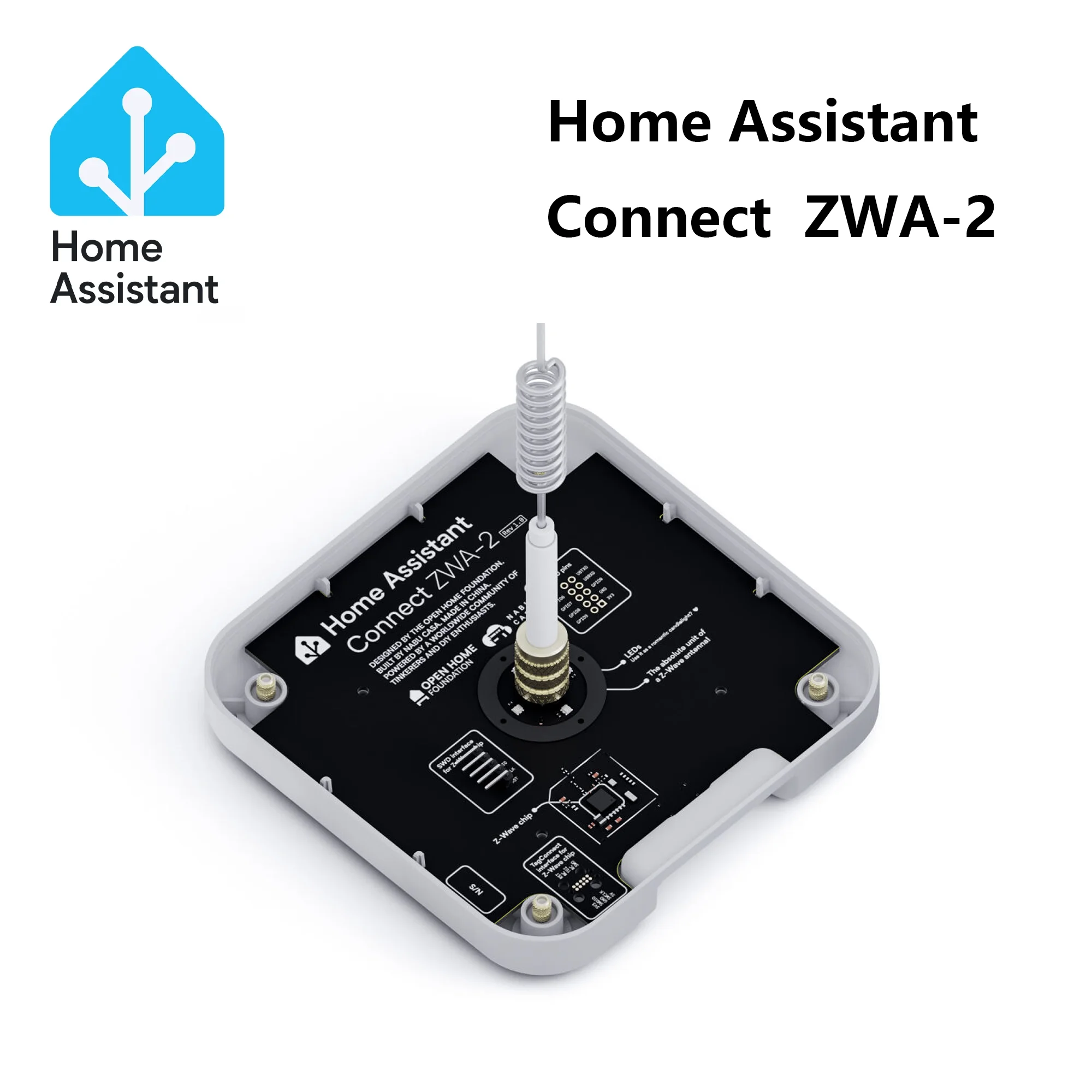 Home Assistant Connect ZWA-2 Adaptador de hogar inteligente Comunicación inalámbrica para adaptador Z-Wave Open Home - imagen 2