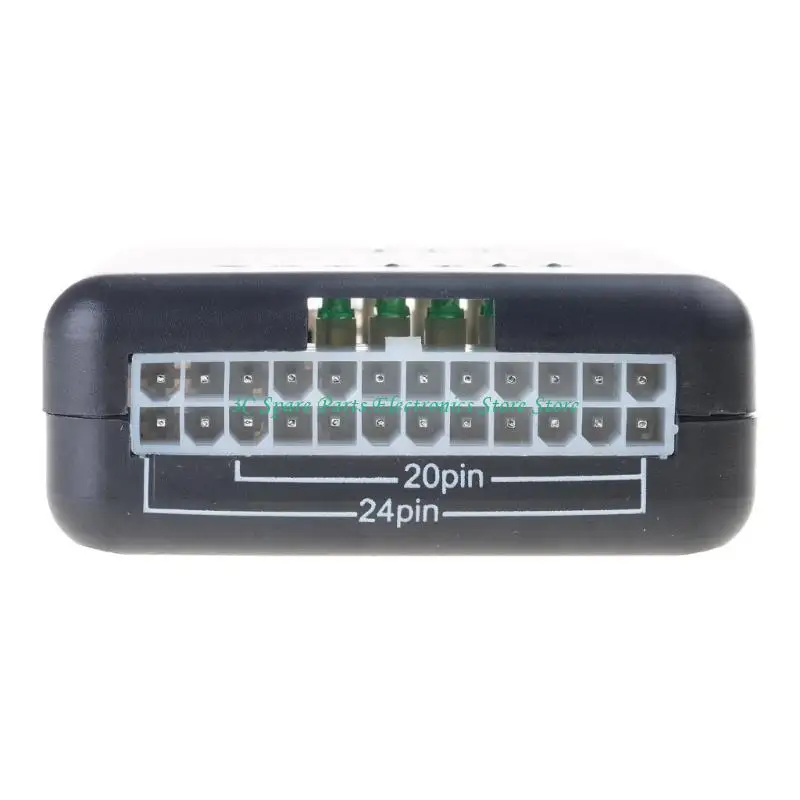 PC 컴퓨터 HDD 전원 공급 장치 테스터 LED 표시 20 24Pin 진단 도구 양극 음극 12V 테스트