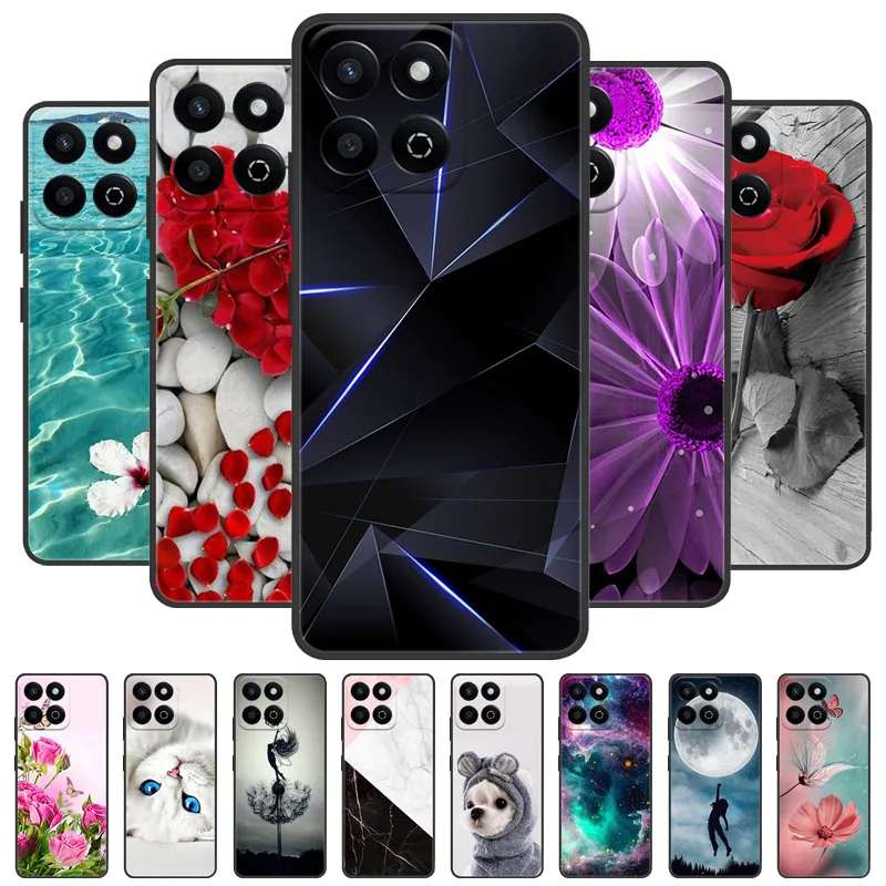 Para Honor 200 Smart 5G Funda fresca pintada TPU Funda de silicona suave para teléfono Honor X7C 4G Funda Coque Honor200 Smart honorx7c
