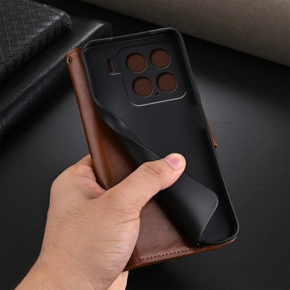 Para Xiaomi Mi 15T Pro funda de lujo de cuero PU soporte tarjetero funda protectora trasera para Xiaomi Mi 15 14T Pro 15Ultra Shell - imagen 4