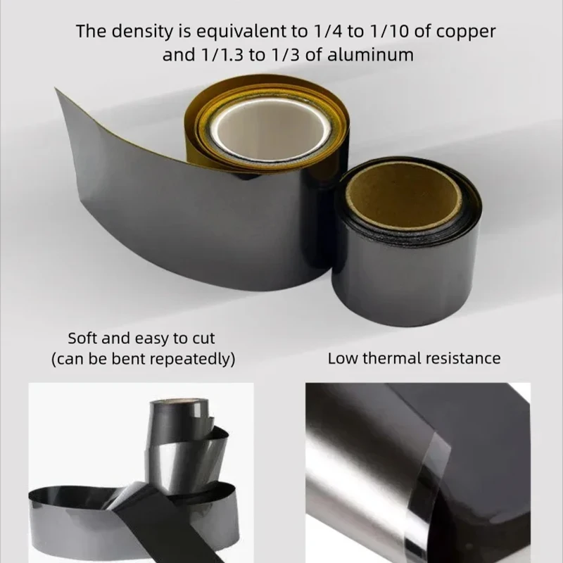 Almohadillas de disipación de calor de grafeno de alta eficiencia, película de disipación de calor de grafeno con respaldo adhesivo para CPU, PC y teléfono móvil - imagen 3