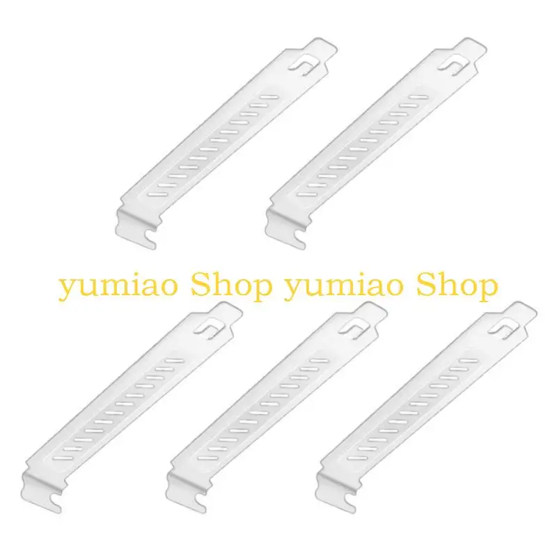 587b Conjunto 5 cubiertas ranura PCI Strackets Filtro polvo para fácil instalación y eliminación - imagen 2