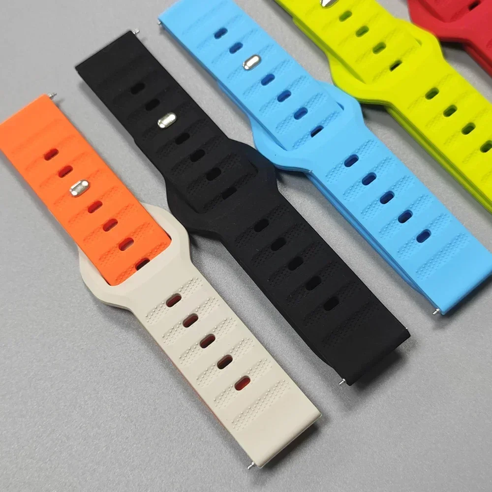 Correa deportiva de silicona de 22mm para OnePlus Watch 3 2 2R OPPO Watch X 4 Pro/OnePlus, correa deportiva de 46mm para Realme Watch 3 2 S2 - imagen 5