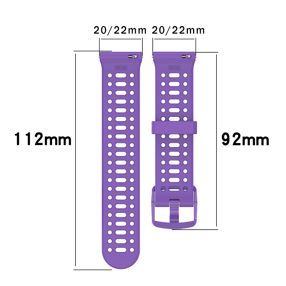 Correa de silicona de 20mm y 22mm para Garmin Forerunner 255 265 245 165, correa deportiva para Garmin Vivoactive 5 Venu 3 sq, accesorios de pulsera - imagen 4