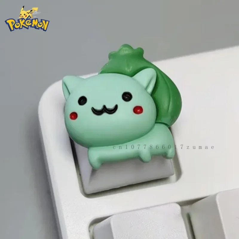 Pokemon Anime DIY Keycaps Lindo Mew 3D Anime Personaje Keycaps Teclado mecánico Keycaps Cherry MX Axis Regalos especiales - imagen 3