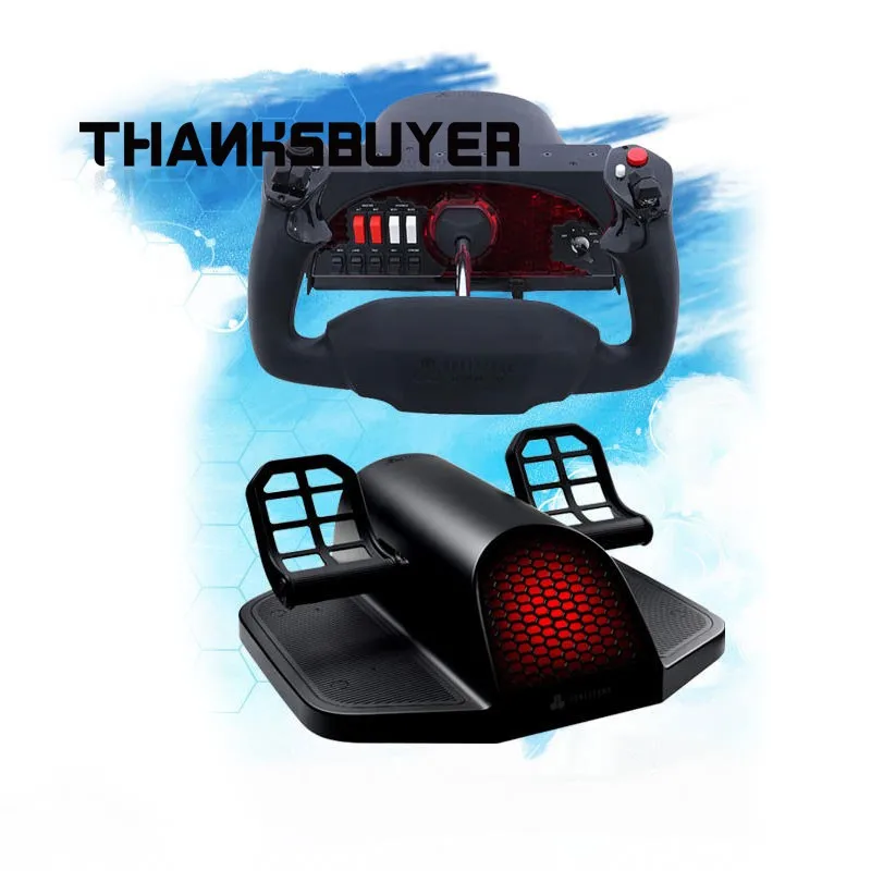 Pedales de timón de vuelo de Charlie Original, simulador de vuelo, para panal de abeja aeronáutico - imagen 2