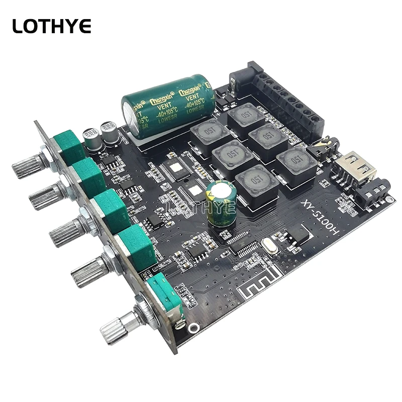 2,1 Audio Bluetooth TPA3116D2 50Wx2 + 100W Módulo amplificador de potencia de Audio Bluetooth de 2,1 canales Subwoofer de graves altos y bajos XY-S100H - imagen 4