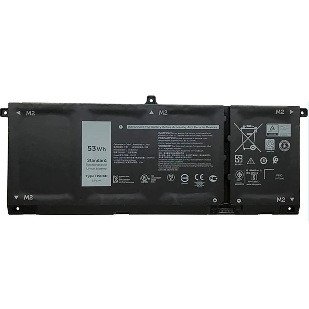 Nueva batería Original para ordenador portátil H5CKD 15V 53Wh para Dell Inspiron 5400 5406 7405 2 en 1 Latitude 15 3510 TXD03 - imagen 3