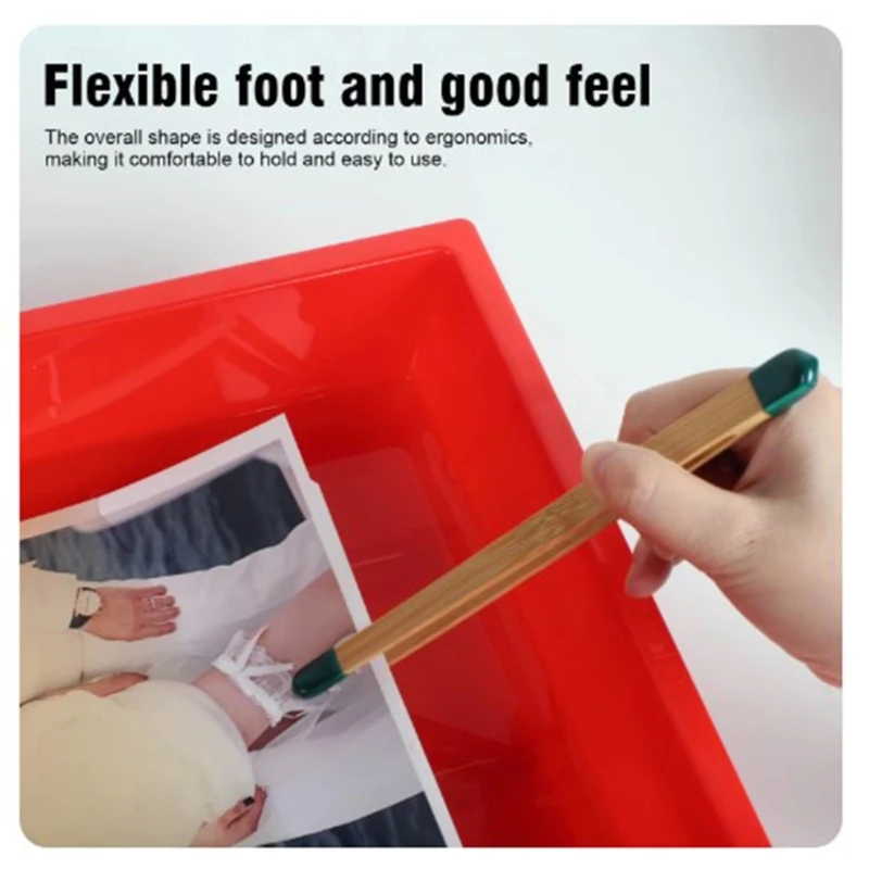 1 Juego pinzas impresión bambú para desarrollo películas en habitación oscura, paquete equipo desarrollo películas para entusiastas fotografía, uso en habitación oscura - imagen 5