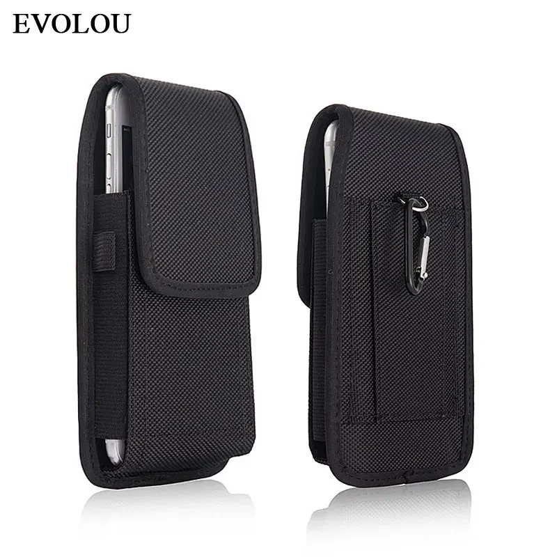 Funda de tela Oxford Universal para Google Pixel 9 Pro XL 9Pro Pixel9 8A 7A 6A 5A 8pro 7pro 6 5 4 XL, bolsa de cintura con Clip para cinturón
