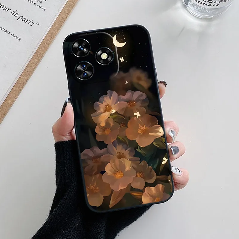 Para Oukitel C51 Funda C 51 Linda moda Panda flor Funda de silicona suave delgada Funda para Oukitel C51 OukitelC51 parachoques - imagen 2