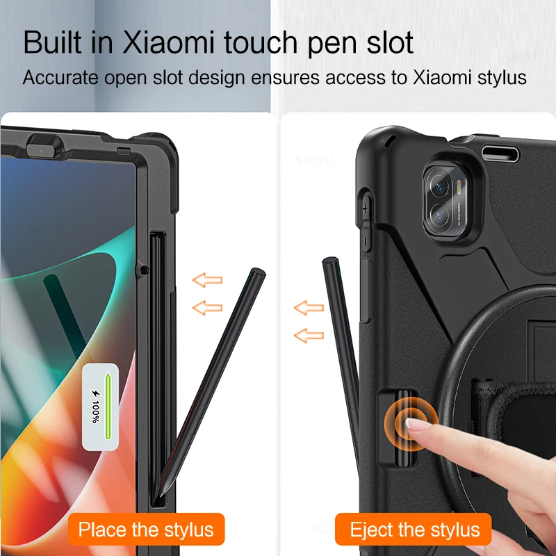 HUWEI para Xiaomi Pad 5/5 Pro Funda de silicona a prueba de golpes para niños soporte para lápices Funda para tableta para Mi Pad5 MiPad 5 Pro 11 ''Funda - imagen 5