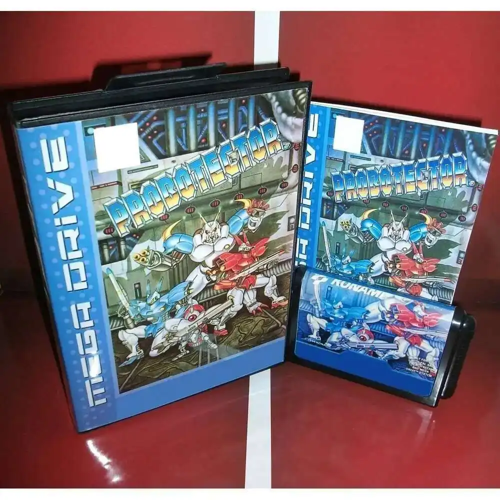 Nueva llegada Probotector PAL SOLO tarjeta de juego MD de 16 bits con caja al por menor y libro Manual para Sega Mega Drive/Genesesis
