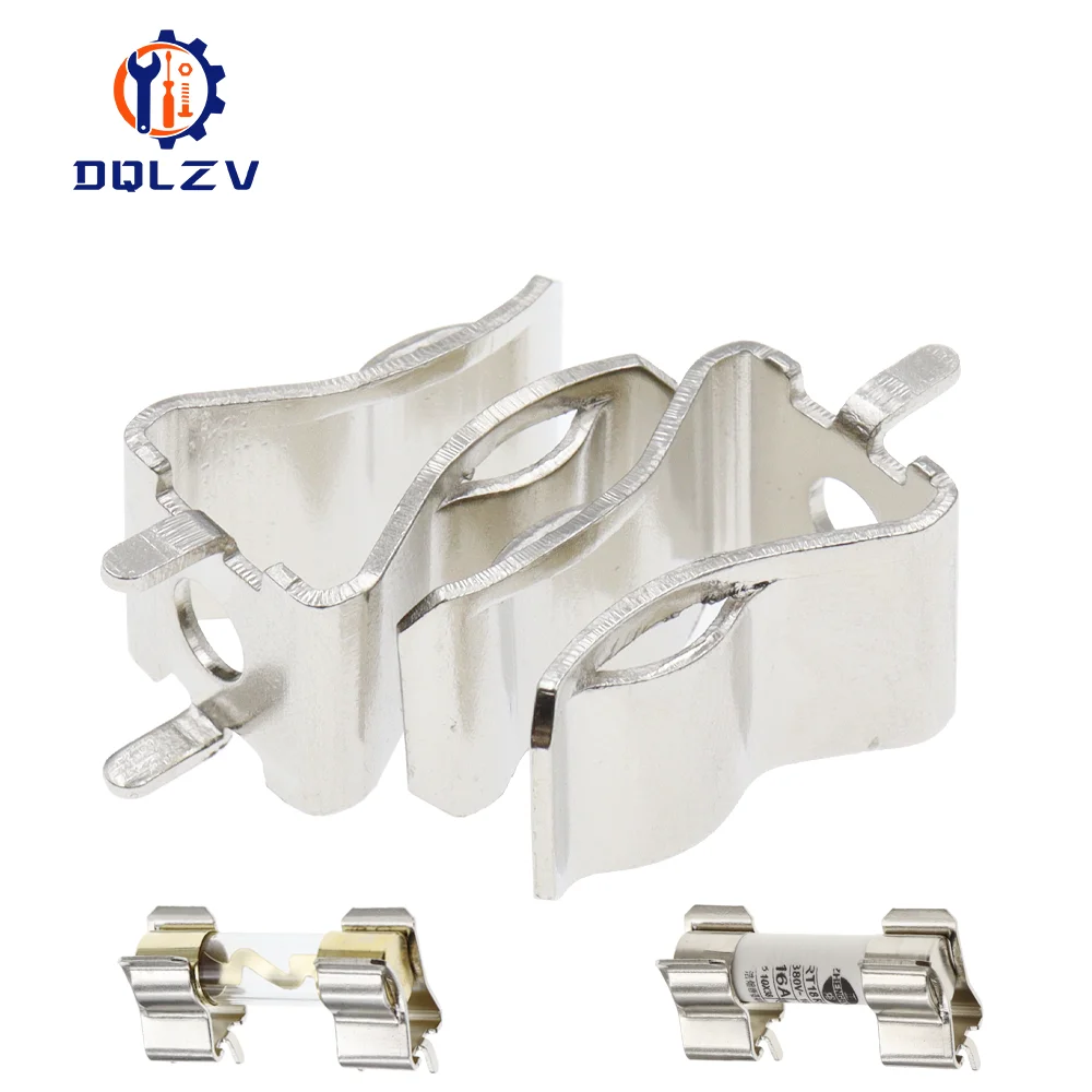 Clip de fusible de 10x38mm, soporte de fusible, cabezal de seguro, abrazadera de cobre, soporte de tubo de fusible de 10x38MM
