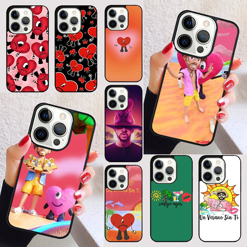Un Verano Sin Ti Bad Bunny Maluma funda para iPhone 15 16 13 12 11 14 Pro Max Mini Max SE 2020 7 8 6S Plus funda de teléfono