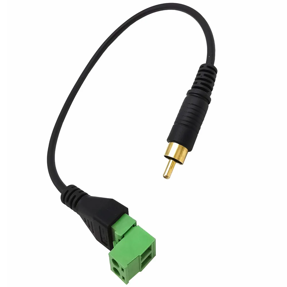 Video AV Balun 3,5mm 4 polos 6,5mm 3 polos estéreo macho a AV Terminal de tornillo conector estéreo 3,5mm conector de clavija de bloque de terminales macho - imagen 5