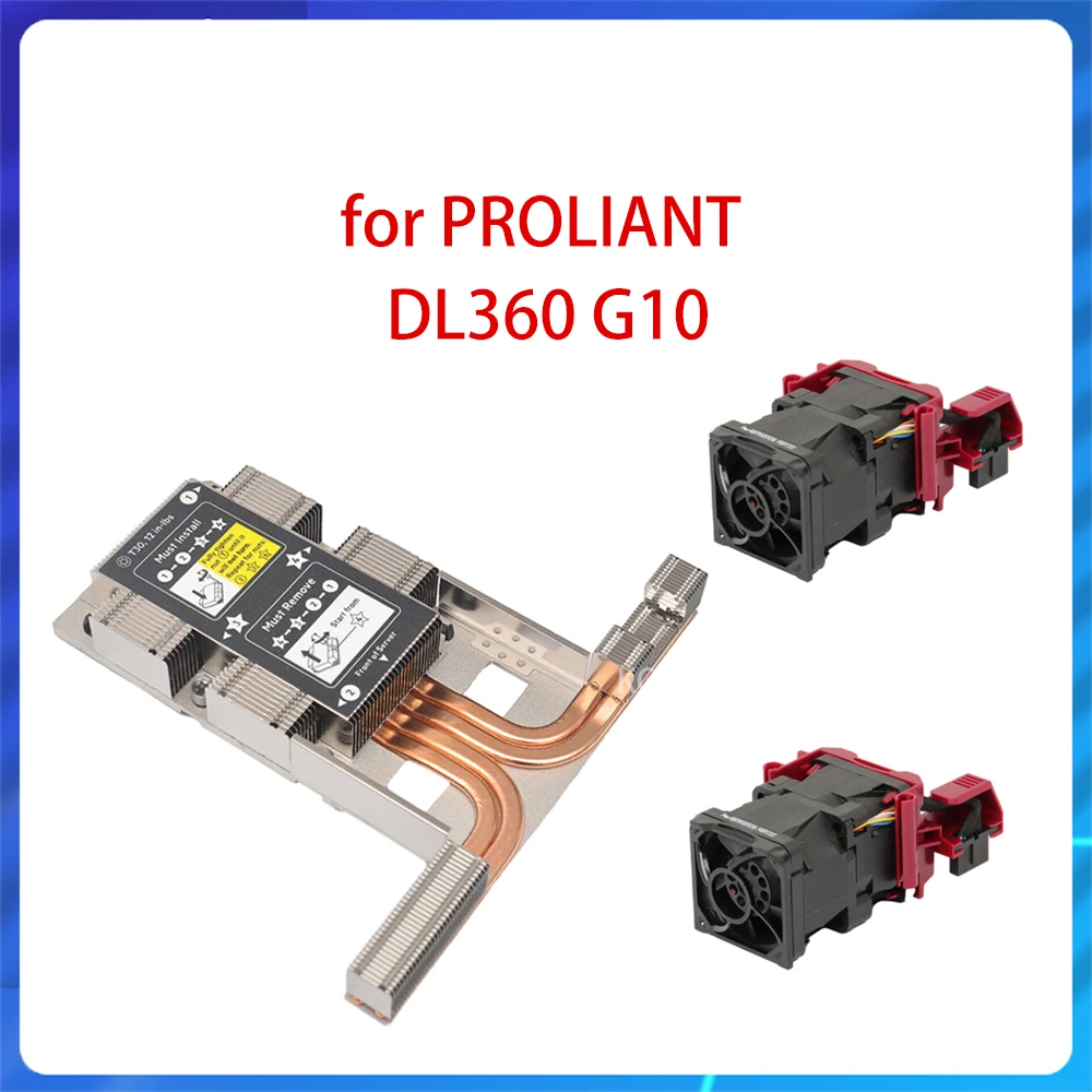 Kit DE VENTILADOR de refrigeración, disipador térmico para DL360, G10, Gen10, servidor 872453-001, 873590-001, 867651-001, 875284-001, nuevo