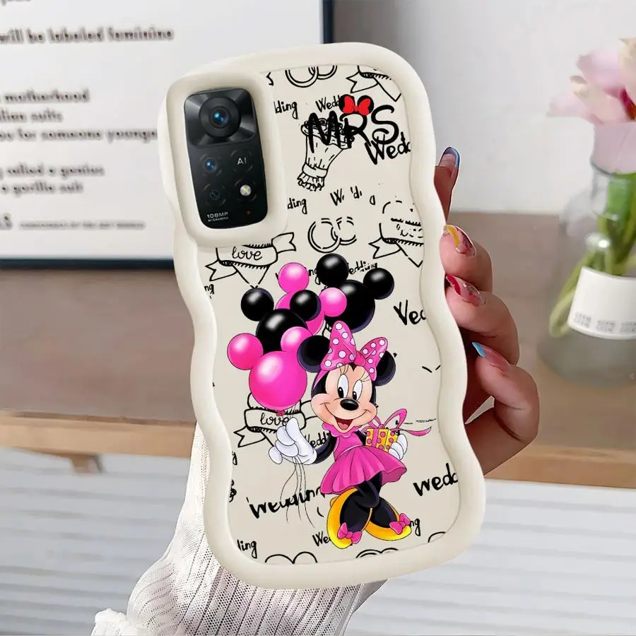 Funda de teléfono suave de Minnie bonita de Disney para Xiaomi Redmi Note 10 11 13 Pro Plus 9 12 14 Pro 8 9S 10S