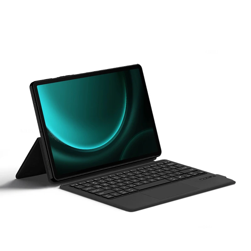 HUWEI-funda para Samsung Galaxy Tab S9 FE Plus FE + S9 + 12,4 ", con teclado de TrackPad, en español y portugués, 2023 SM-X610, SM-X616B - imagen 3