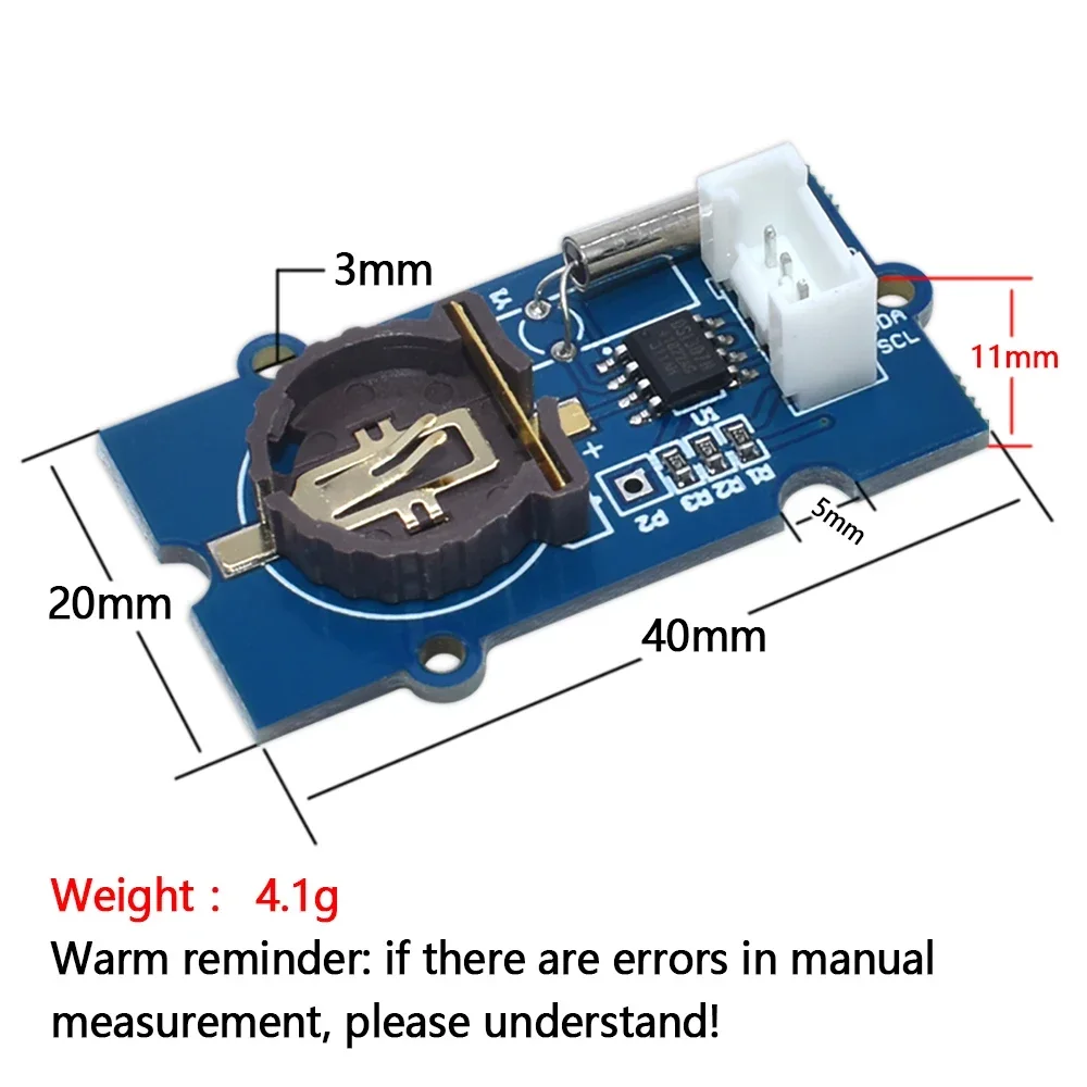 Nuevo Grove-enrollador de módulo de reloj de alta precisión DS1307 RTC para arduino - imagen 5
